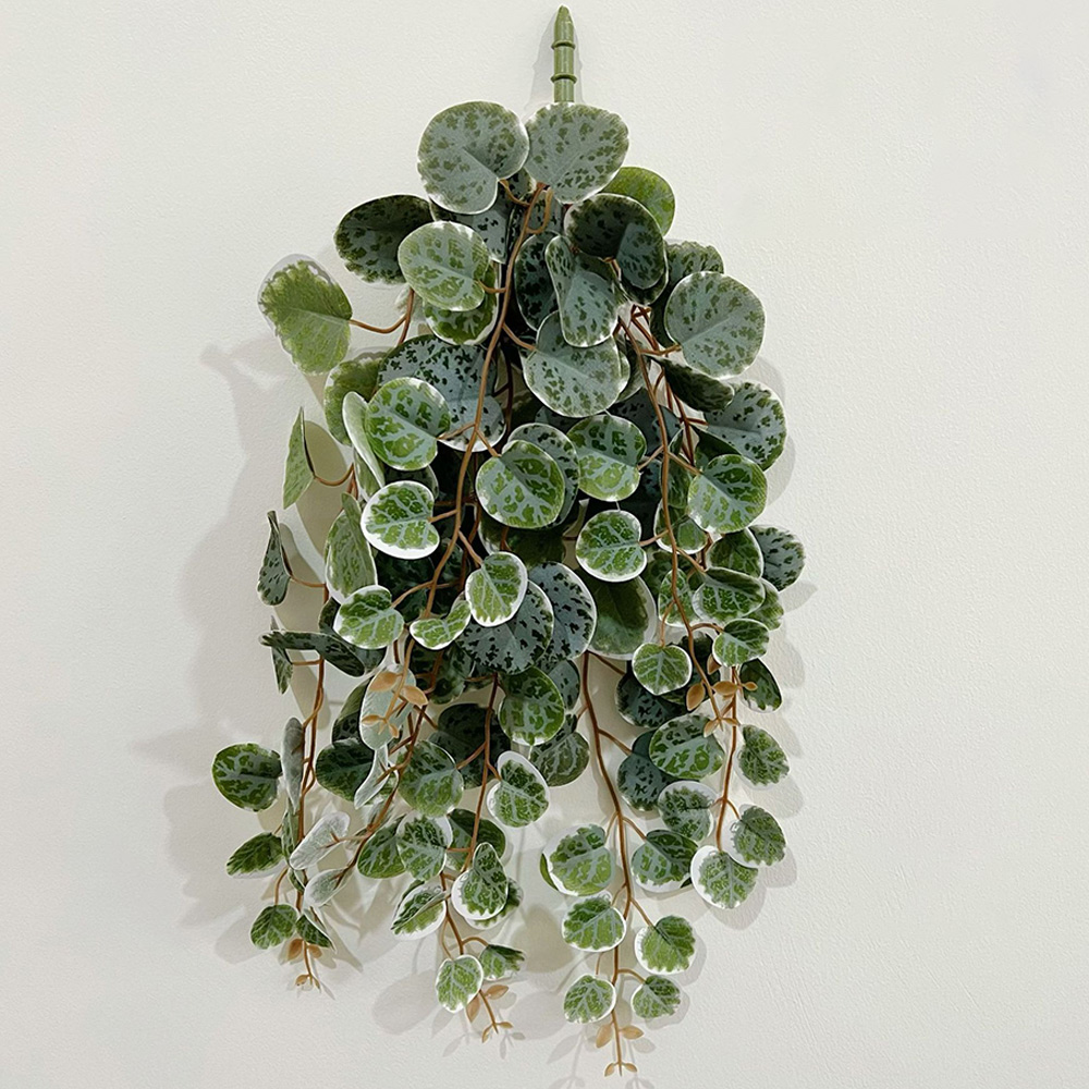 Rattan Plant Basket - 49cm Artificial Plants Vines Fake Hanging