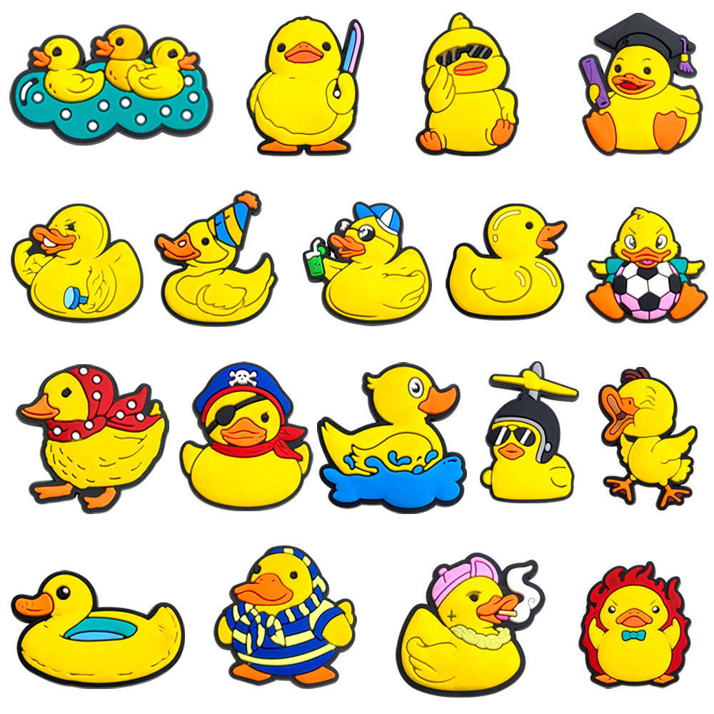 Home Decor Yellow - Cartoon Yellow Duck Shoes Charms Pin