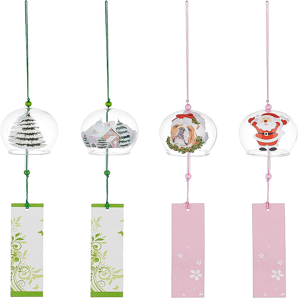 Home Decor Theme - 4Pcs 4 Style Wind Chimes Christmas