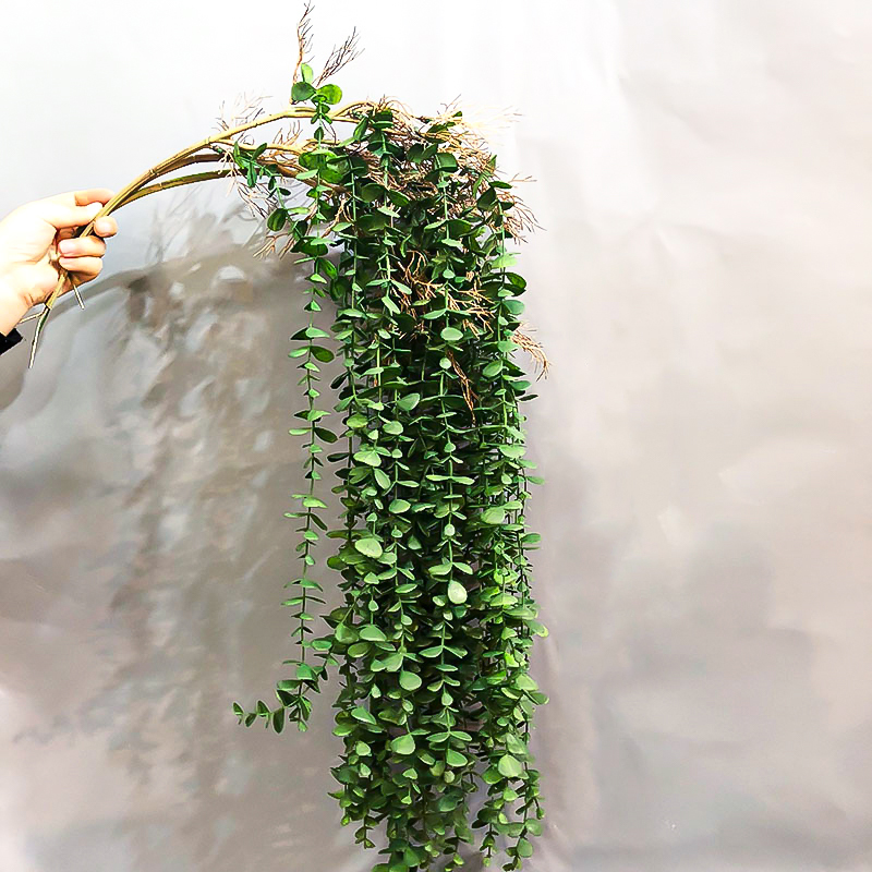 Rattan Plant Basket - 104cm Fake Eucalyptus Rattan Artificial Plants