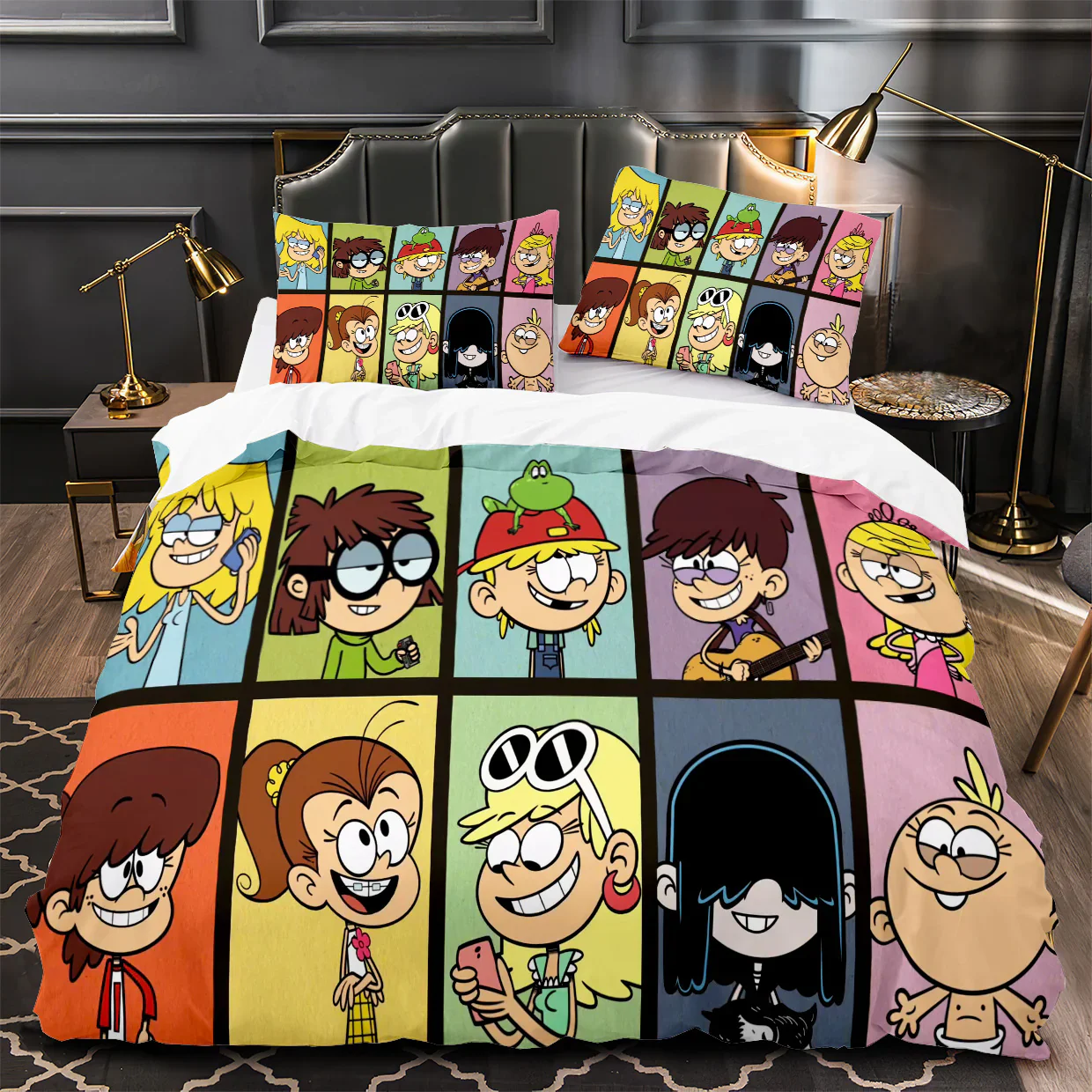 Home Decor Etsy - Cartoon Loud House 3D Printed Duvet