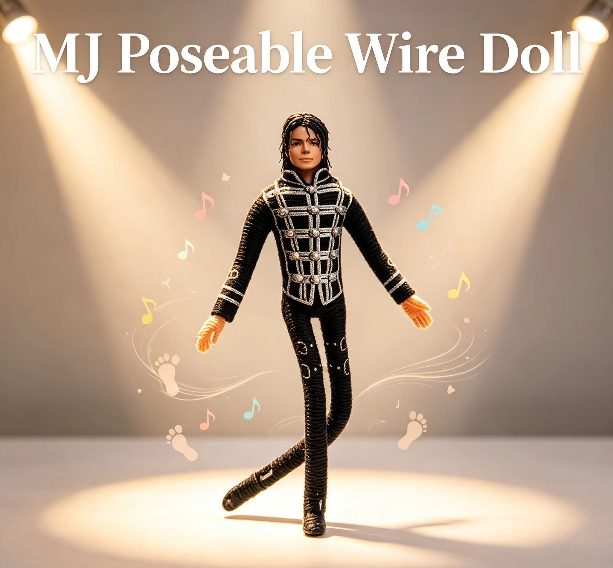 Home Decor Deals - Michael Jackson Movable Joint Plush Stuffed