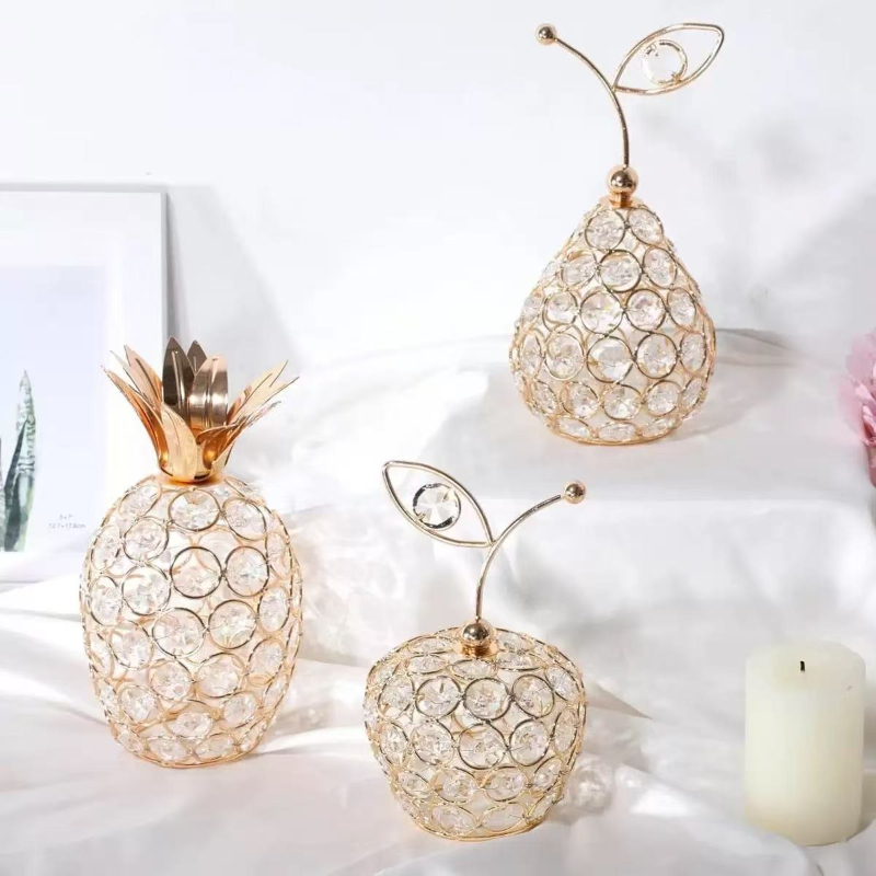 Home Decor Center - European Creative Crystal Crafts Apple Snow