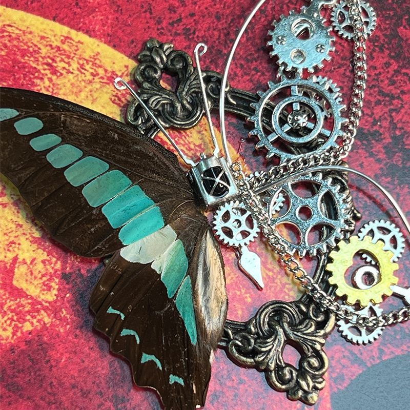 Home Decor Mirror - Steampunk Butterfly Frame DIY Kit Real