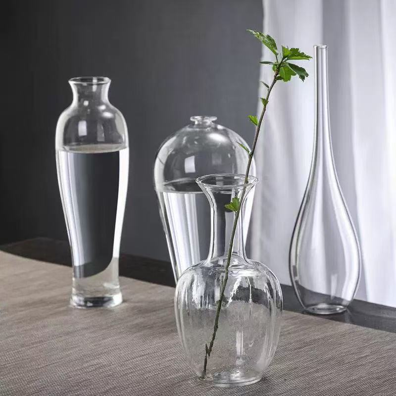 Home Decor Center - Contemporary Glass Bud Vases Zen Home