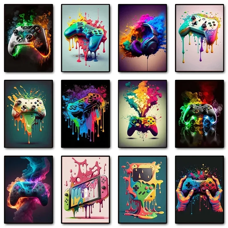 Home Decor Essentials - Colorful Pop Art Gamer Controller Gaming