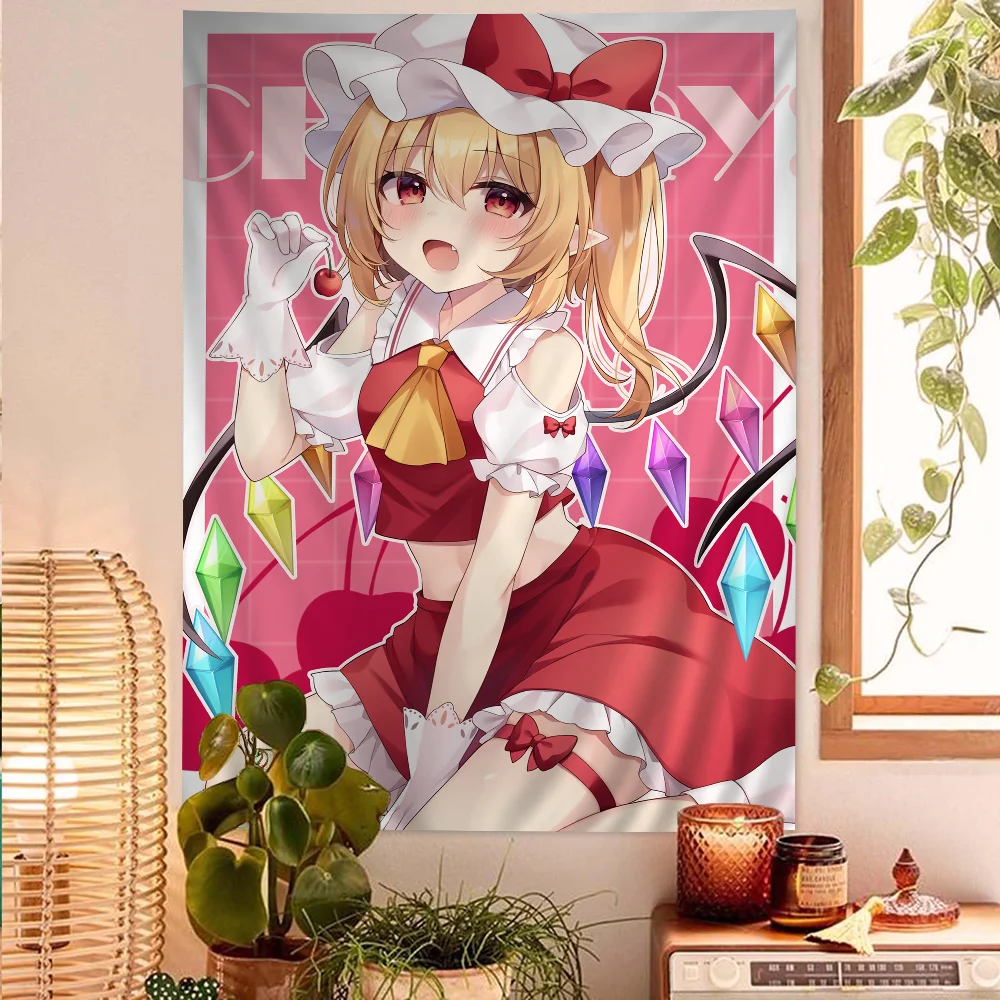 Home Decor Hippie - Touhou Project Flandre Scarlet Tapestry Anime