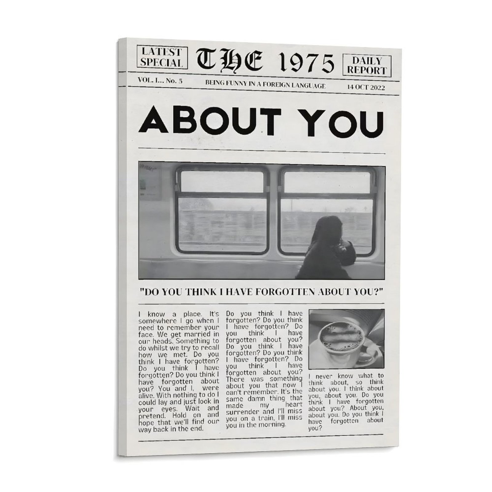 Home Decor Mirror - The 1975 About You Poster Music