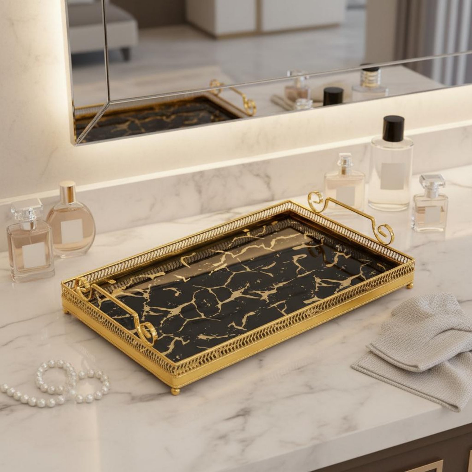 Home Decor Mirror - Decorative Mirror Tray Nordic Design Mirror