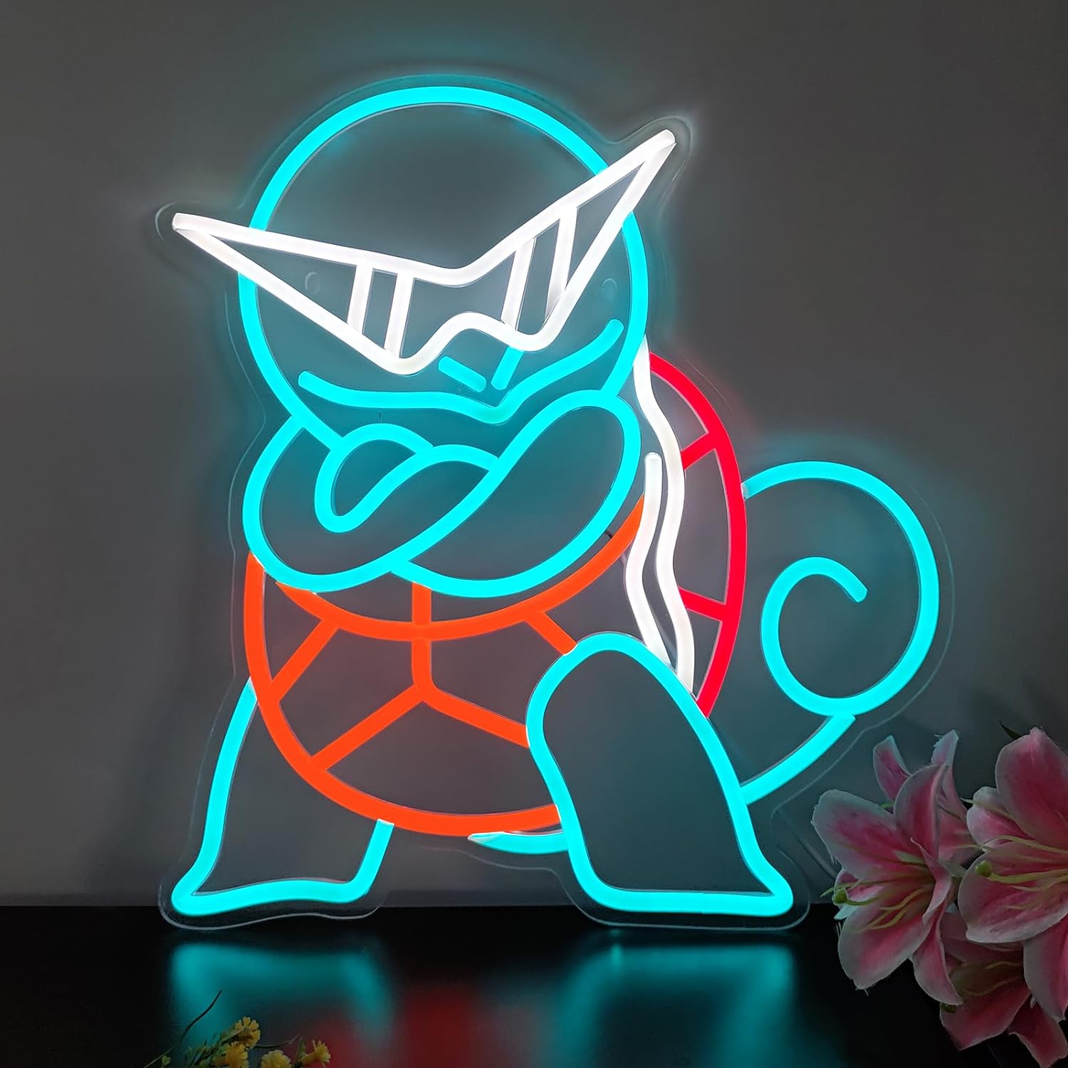 Home Decor Etsy - Pokemon Squirtle Neon Sign LED Wall