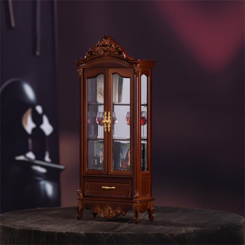 Home Decor Simulator - 1/12 Dollhouse Vintage Simulation Storage Cabinet