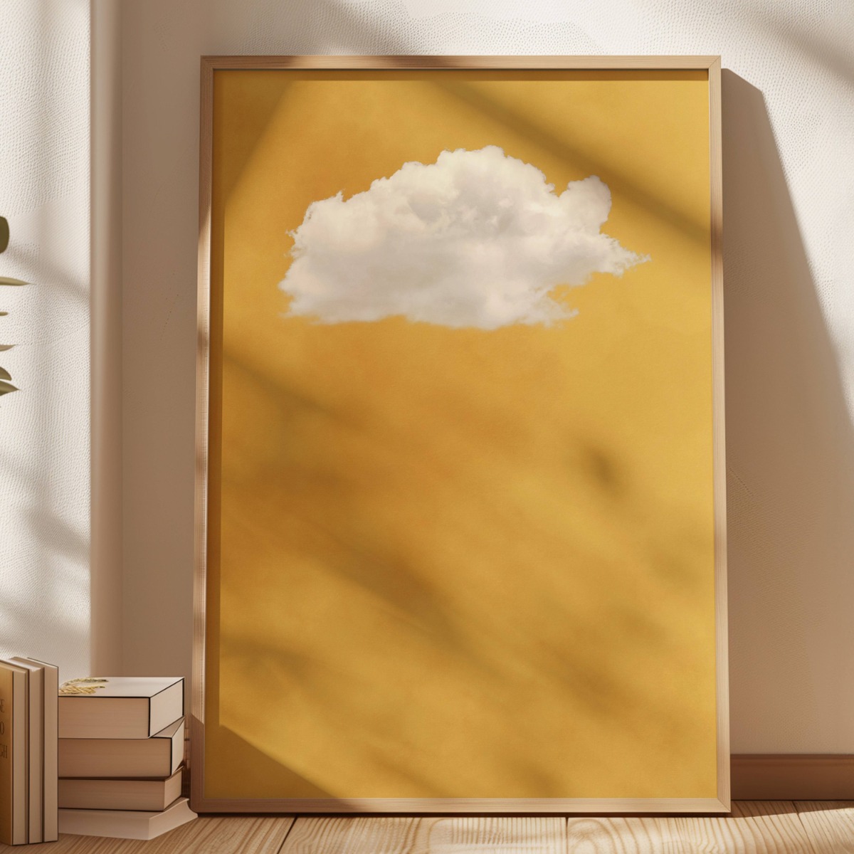 Home Decor Yellow - Yellow Cloud Mustard Cloud Print Poster