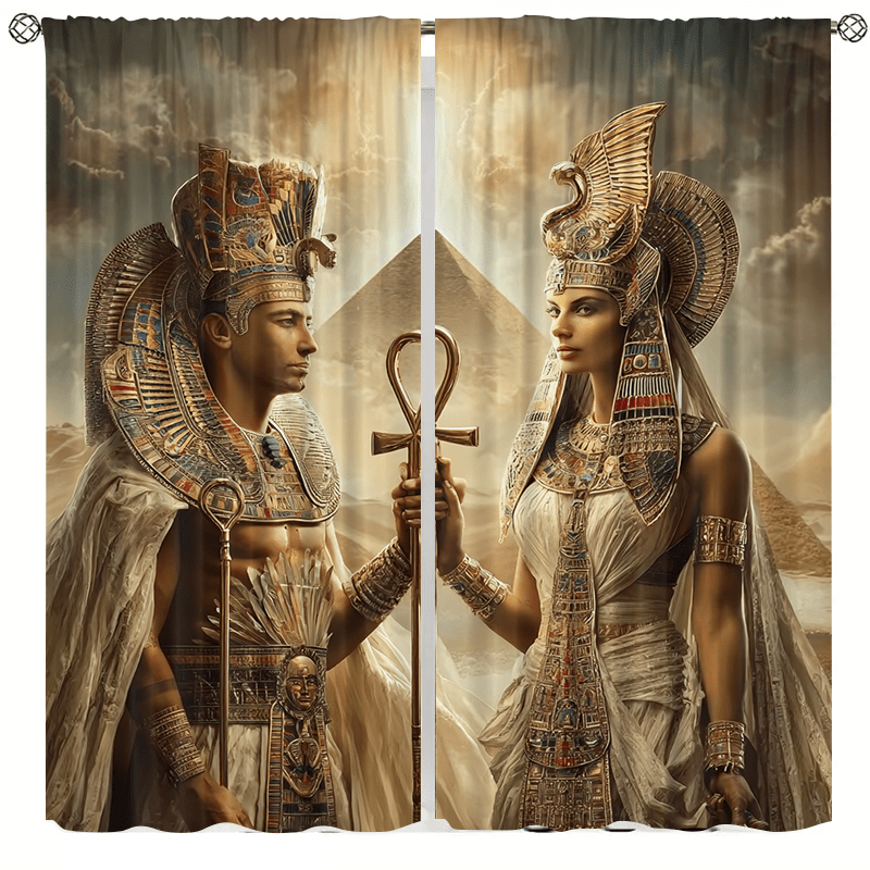 Home Decor Egypt - King and Queen of Egypt Curtains