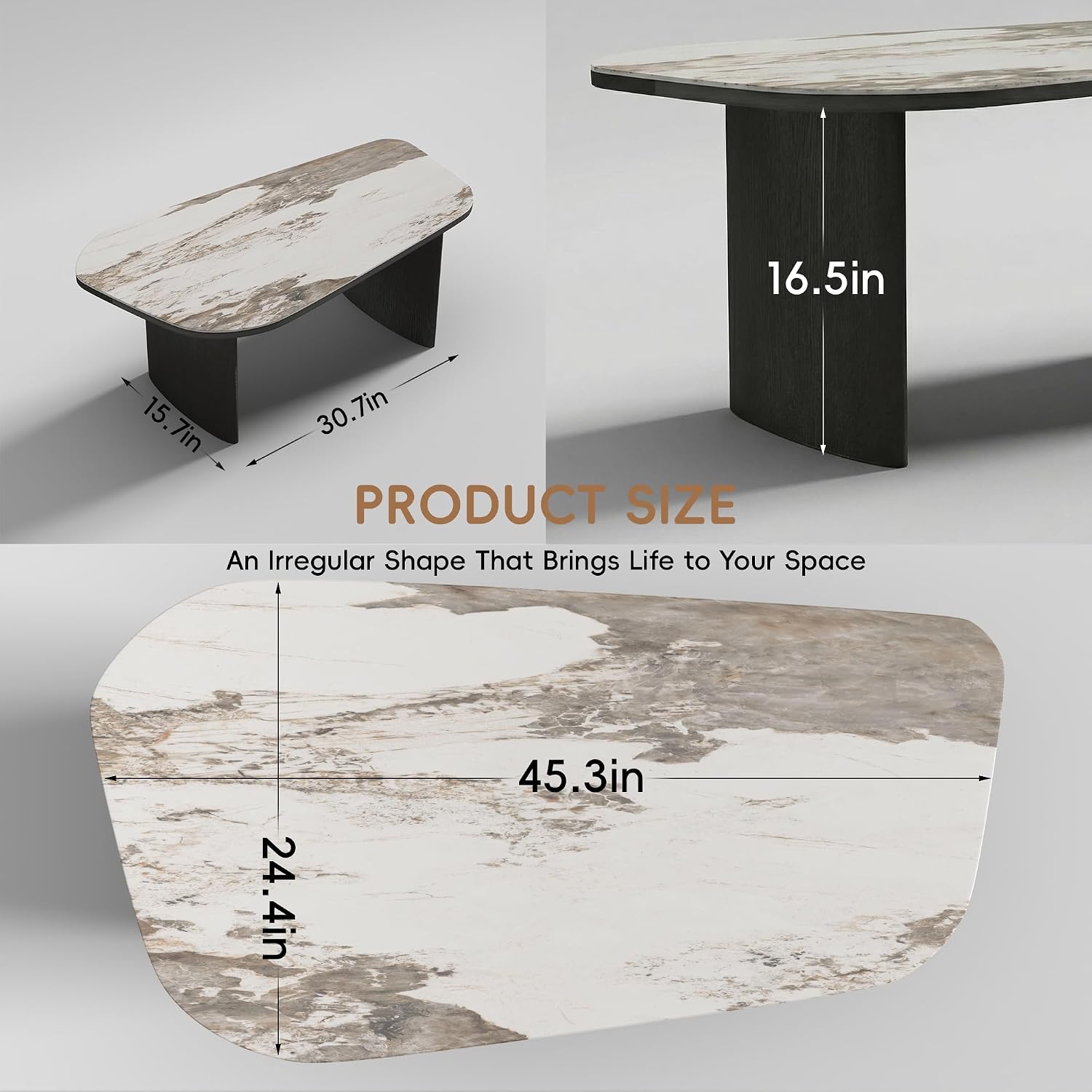 Luxury Sintered Stone Coffee T - огляд і ціна Home Decor Center