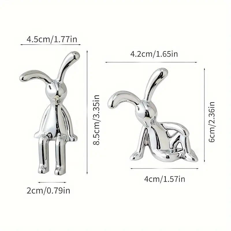 2-Pack Nordic Style Silver Rab - огляд і ціна Home Decor Minimalist Style