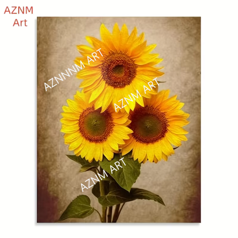 1/3PCS Deco Sunflower Canvas W - огляд і ціна Home Decor Minimalist Style