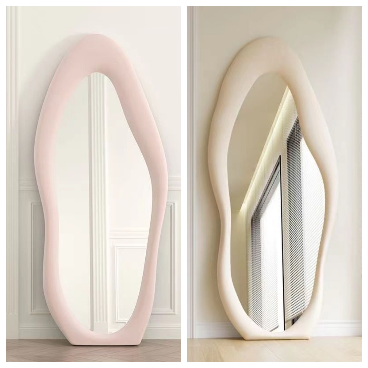 Cream Color Irregular Full Len - огляд і ціна Home Decor Mirror