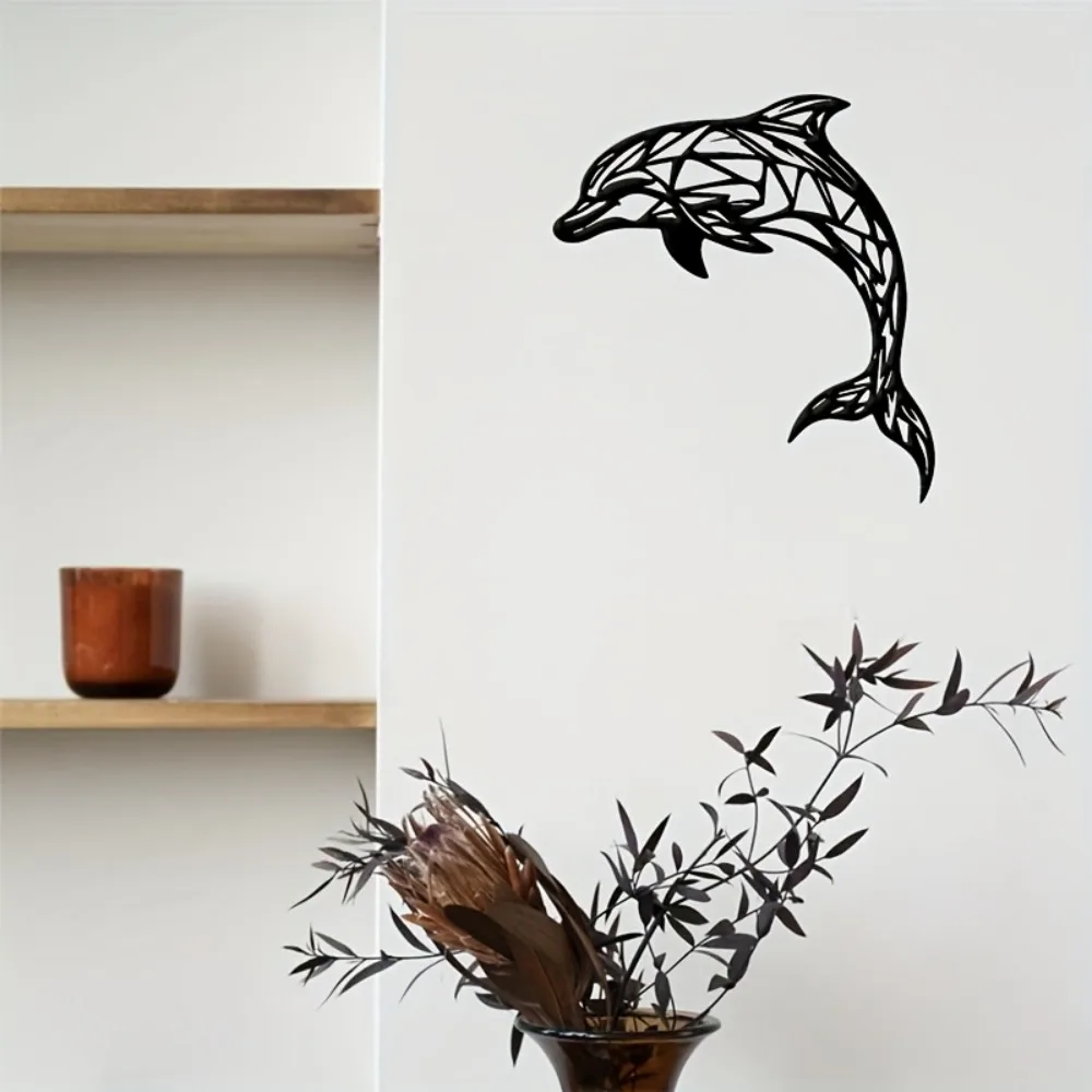 Metal Dolphin Wall Art Sculptu - огляд і ціна Home Decor Etsy