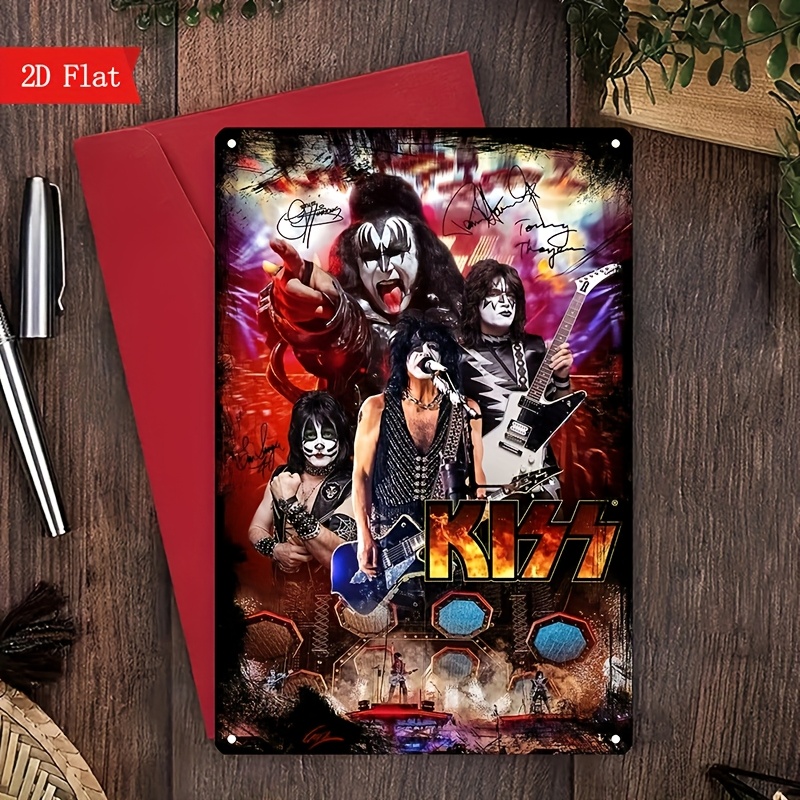 KISS Band Retro Metal Tin Sign - огляд і ціна Home Decor Theme