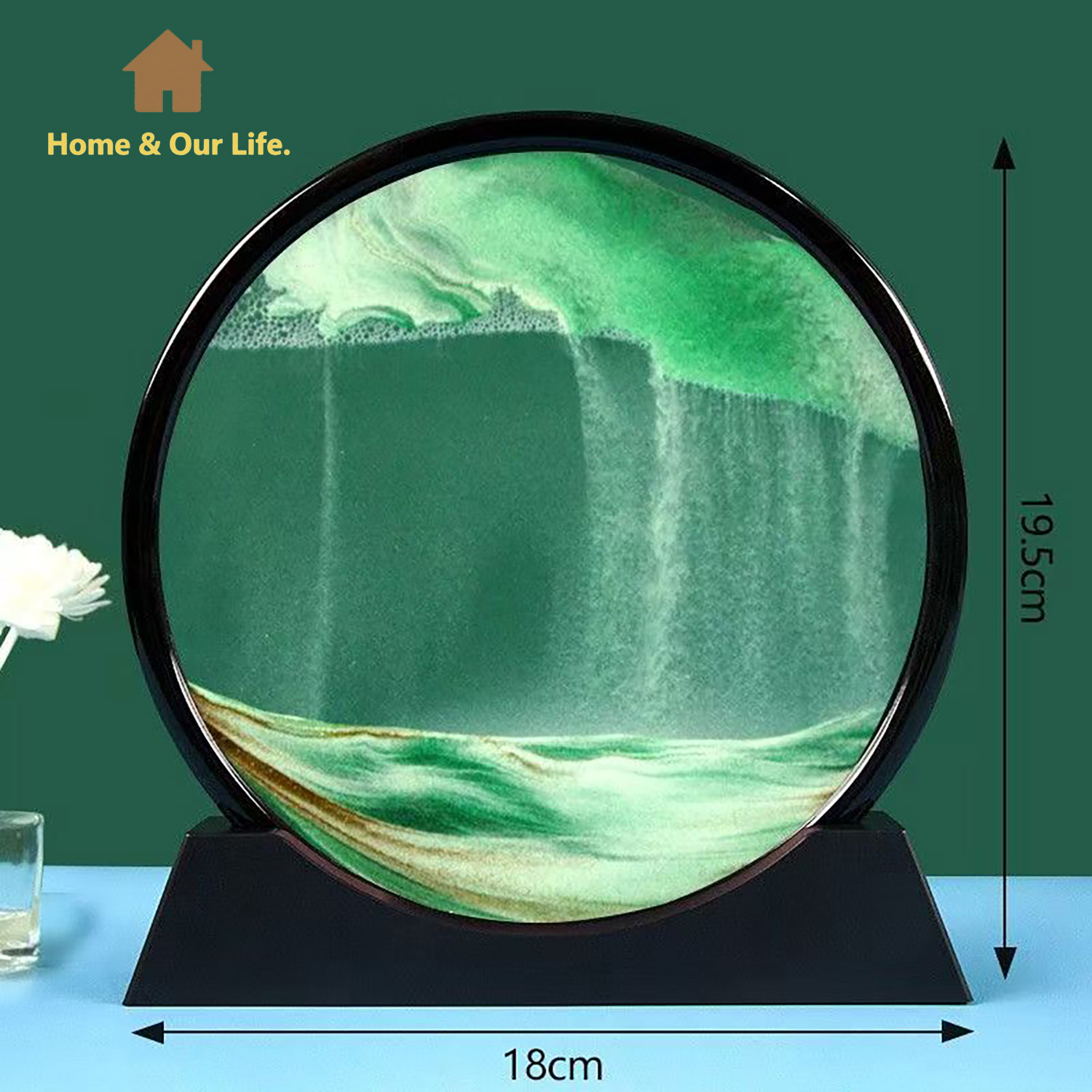 3D Dynamic Flowing Sand Art: U - огляд і ціна Home Decor Mirror