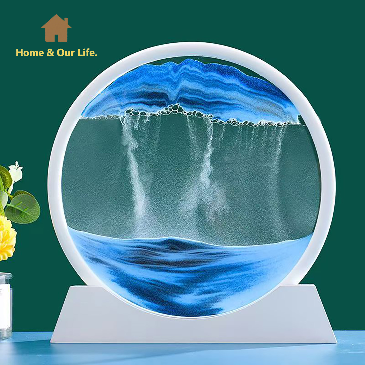 3D Dynamic Flowing Sand Art: U - огляд і ціна Home Decor Mirror