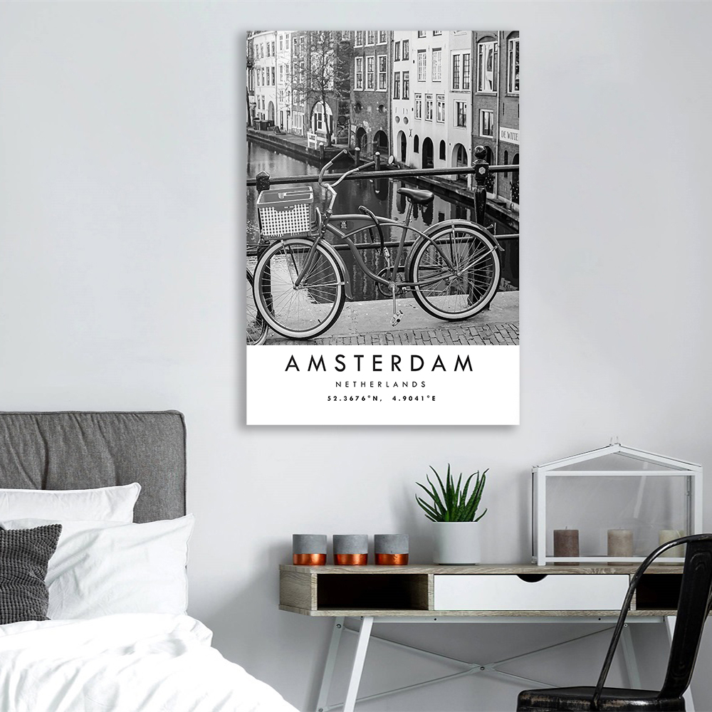 Amsterdam Travel Print Poster  - огляд і ціна Home Decor Netherlands