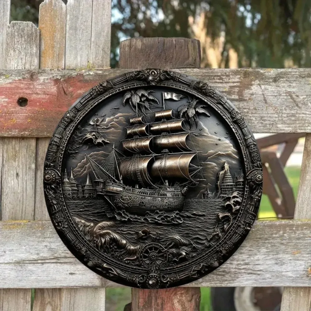 3D Pirate Ship Metal Wall Art: - огляд і ціна Home Decor Theme
