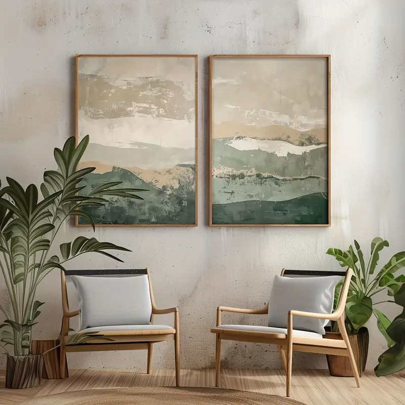 2pcs/set Wabi Sabi Abstract Ge - огляд і ціна Home Decor Range