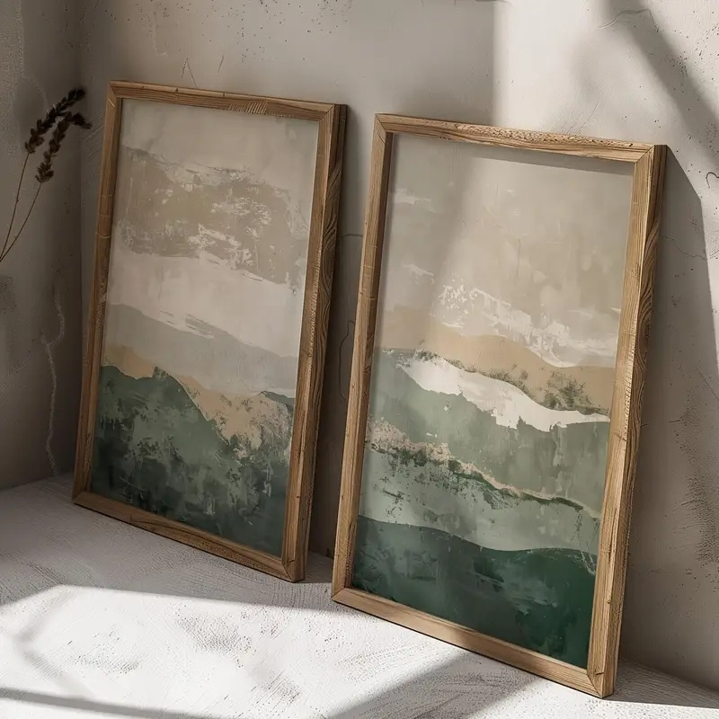 2pcs/set Wabi Sabi Abstract Ge - огляд і ціна Home Decor Range