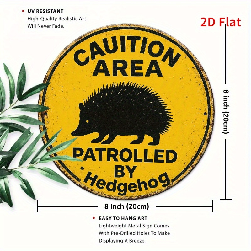 Vintage Rustic Hedgehog Patrol - огляд і ціна Home Decor Yellow