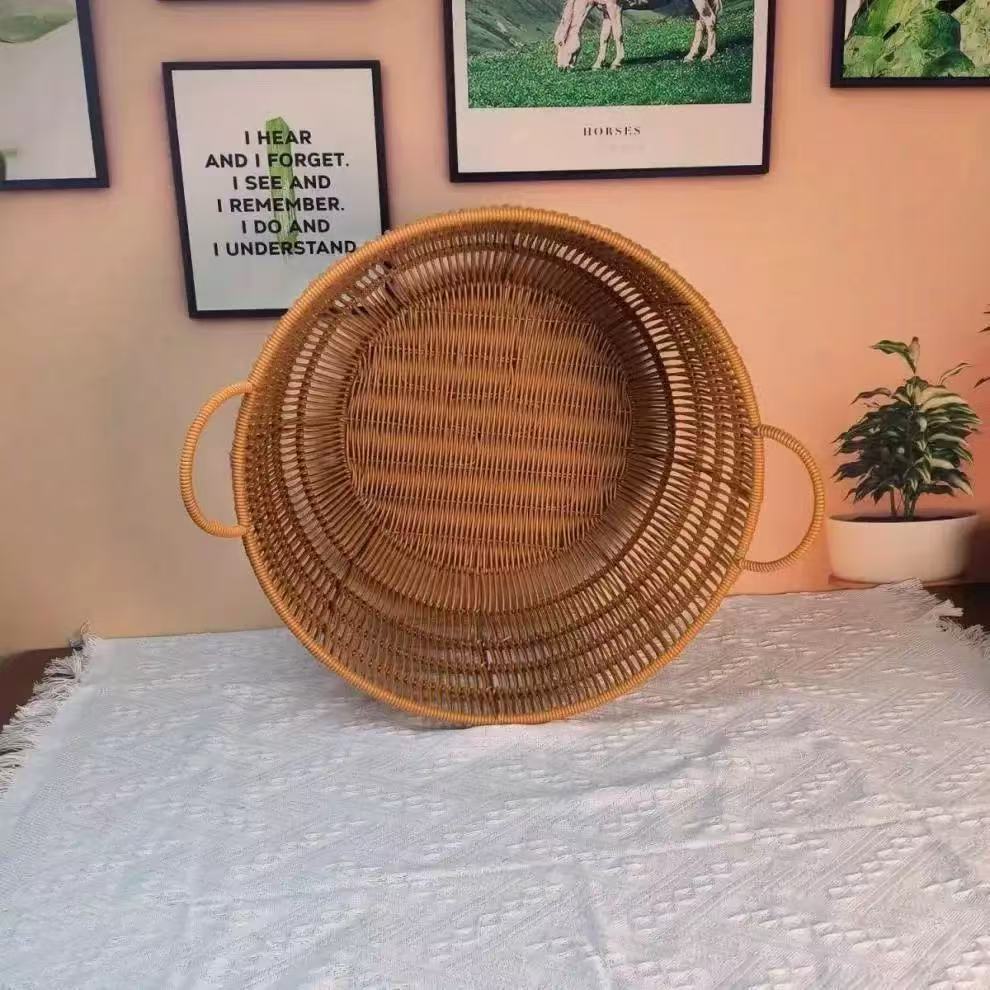 Handmade Rattan-Look Woven Sto - огляд і ціна Rattan Plant Basket