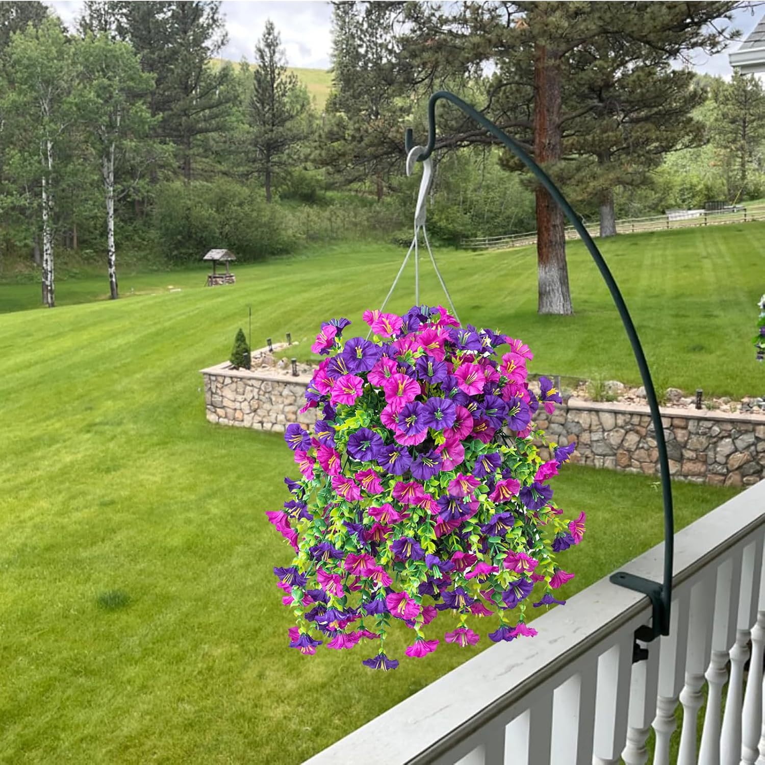 1pcs Artificial Morning Glory, - огляд і ціна Rattan Plant Basket