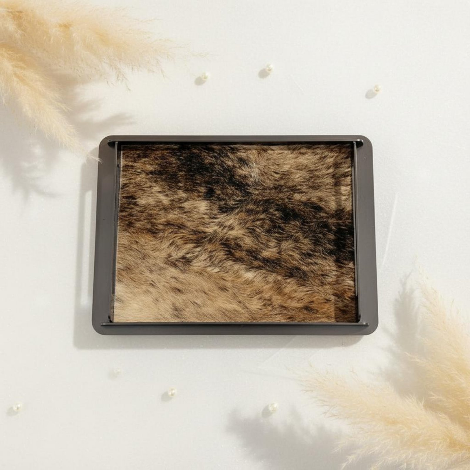 Horsehair Decorative Tray Crea - огляд і ціна Home Decor Frames