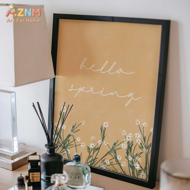 AZNM Unframed Canvas Print Hel - огляд і ціна Home Decor Yellow