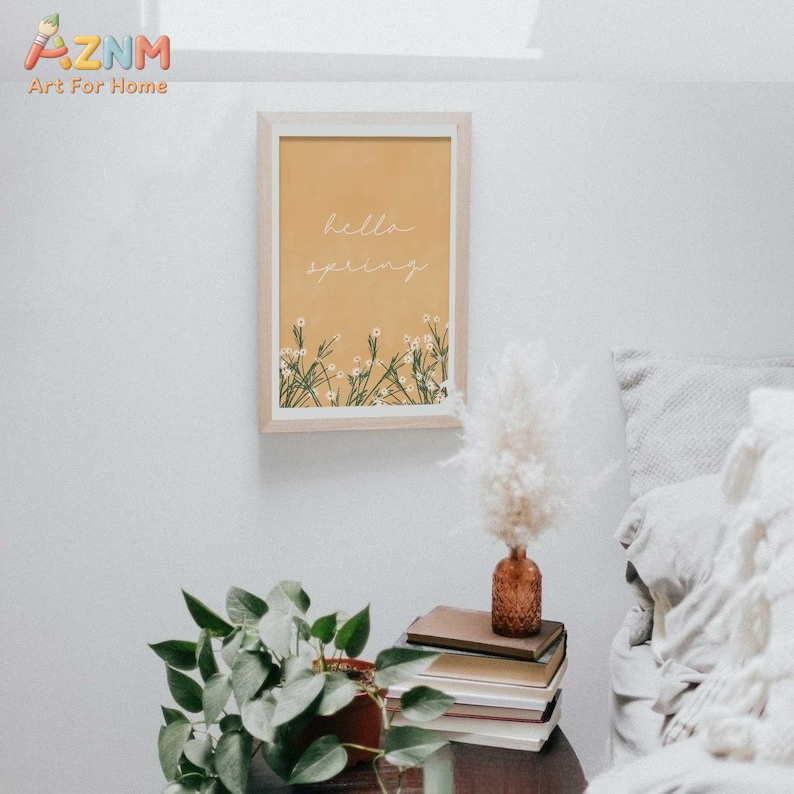 AZNM Unframed Canvas Print Hel - огляд і ціна Home Decor Yellow