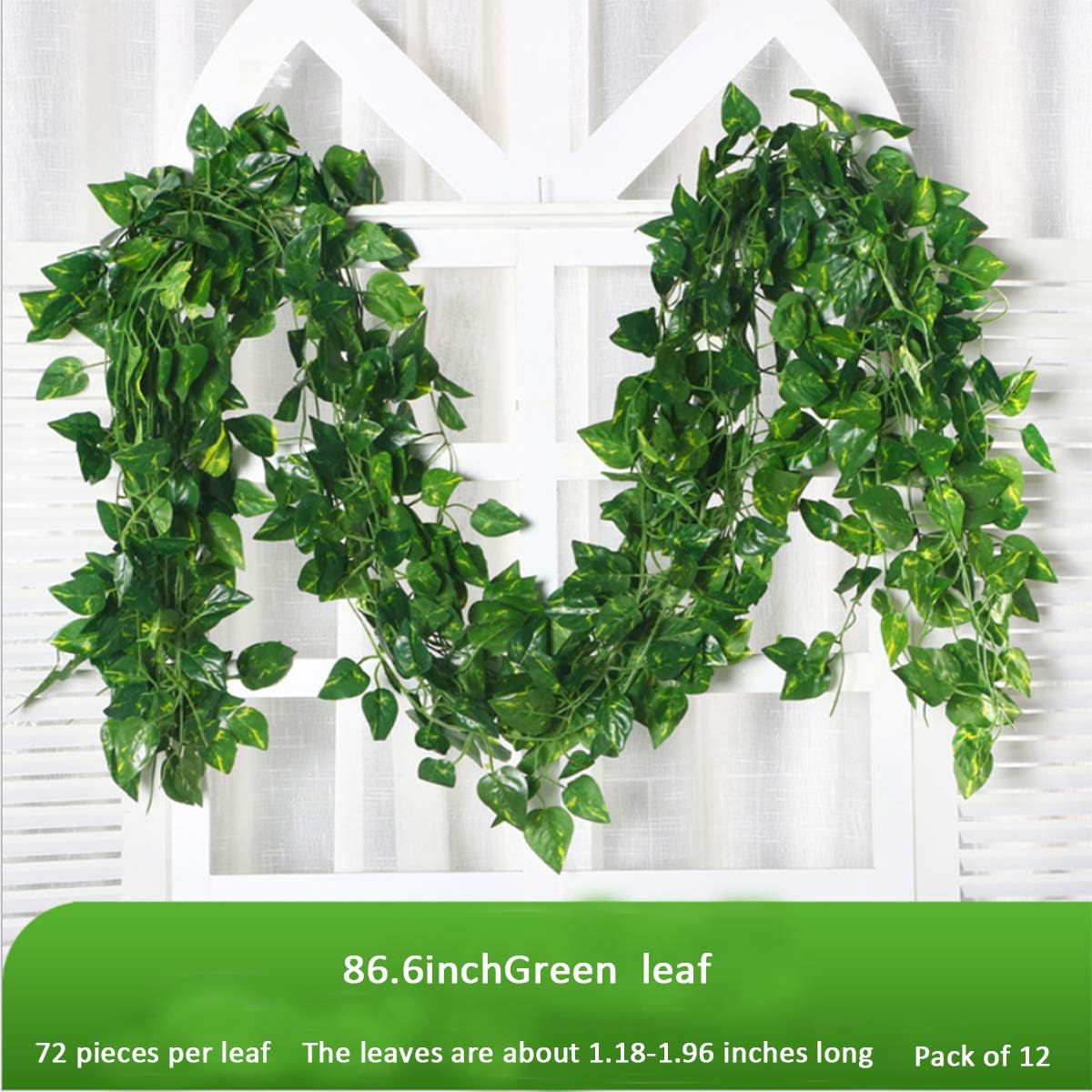 100/2M Artificial Green Ivy Vi - огляд і ціна Rattan Plant Basket