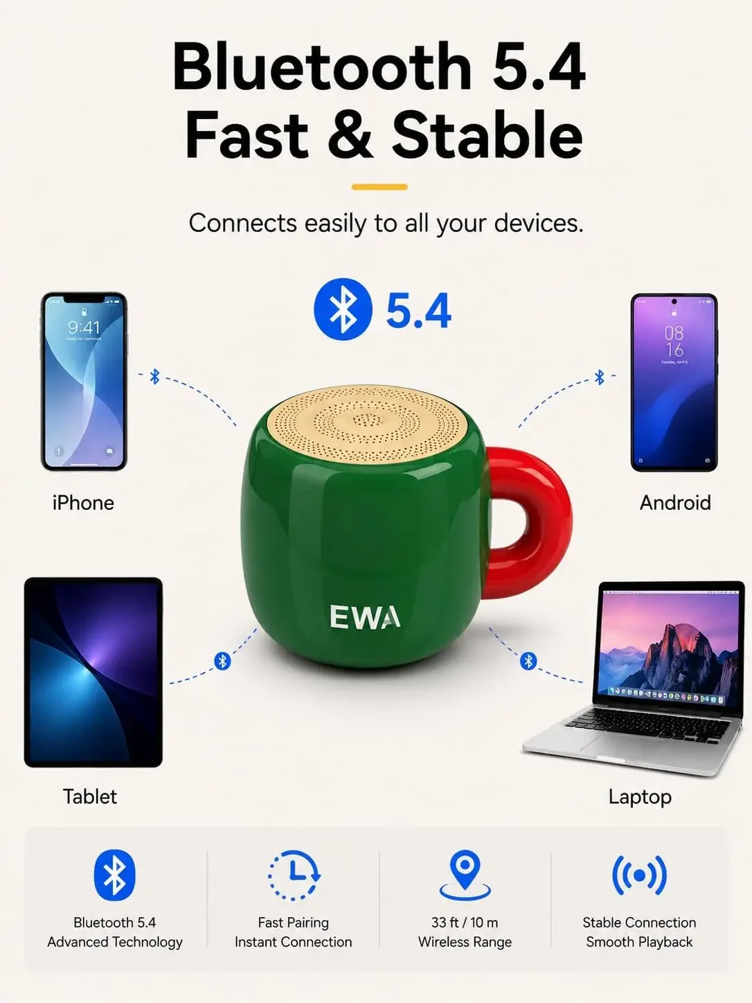 EWA Cup-Shaped Mini Bluetooth  - огляд і ціна Home Decor Range