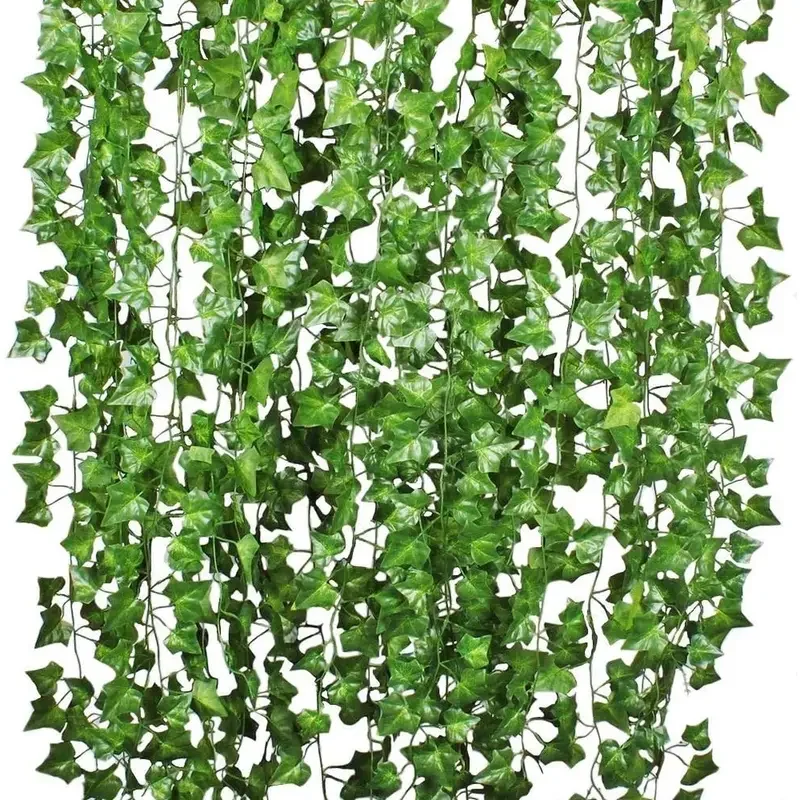 Artificial Green Ivy Leaf Ratt - огляд і ціна Rattan Plant Basket