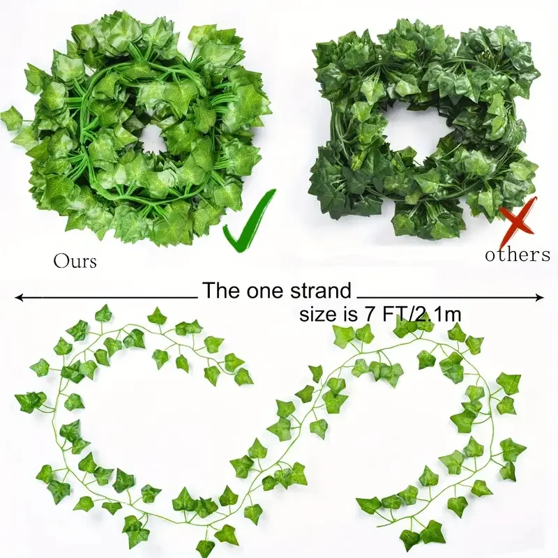 Artificial Green Ivy Leaf Ratt - огляд і ціна Rattan Plant Basket