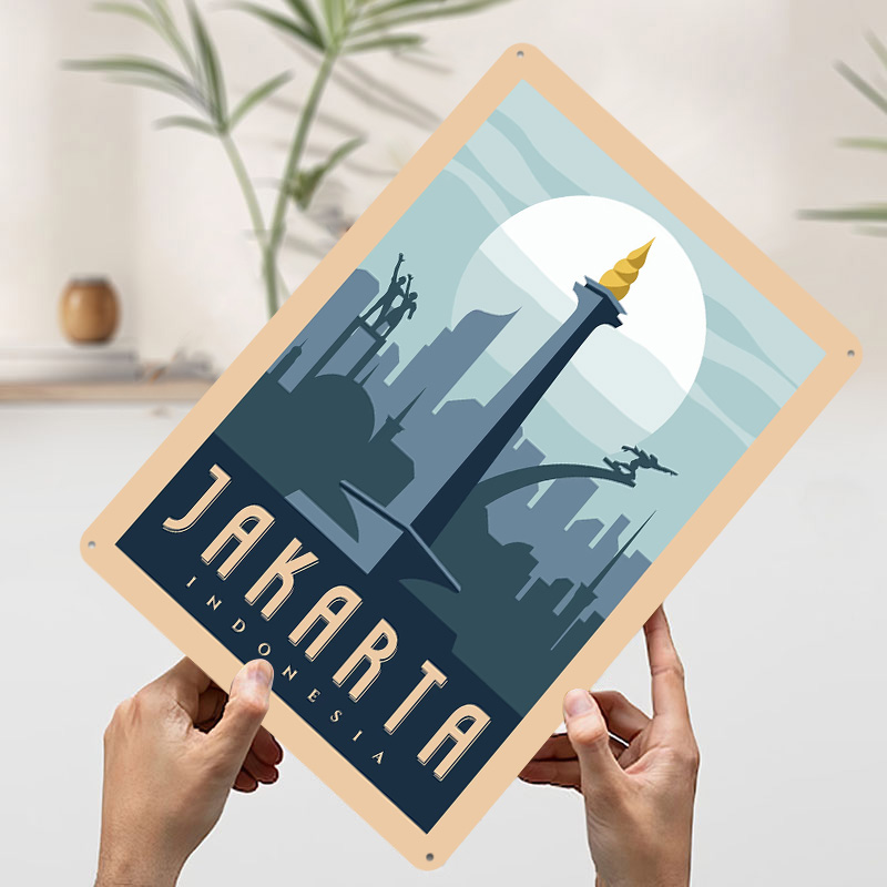 Jakarta Indonesia Travel Metal - огляд і ціна Home Decor Jakarta
