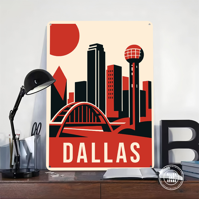 Dallas Vintage Travel Printed  - огляд і ціна Home Decor Dallas