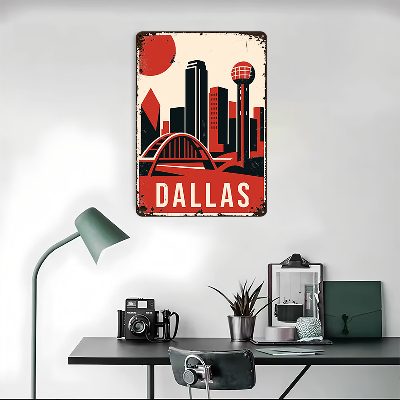 Dallas Vintage Travel Printed  - огляд і ціна Home Decor Dallas