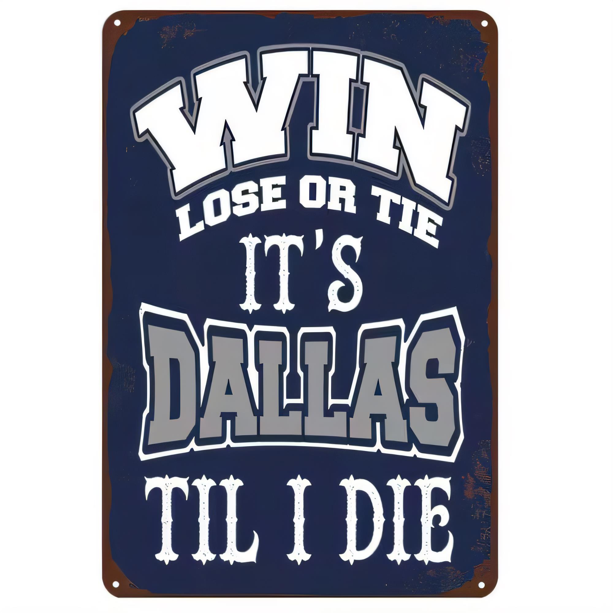 Tin Sign, Y’all Lose Or Tie It - огляд і ціна Home Decor Dallas