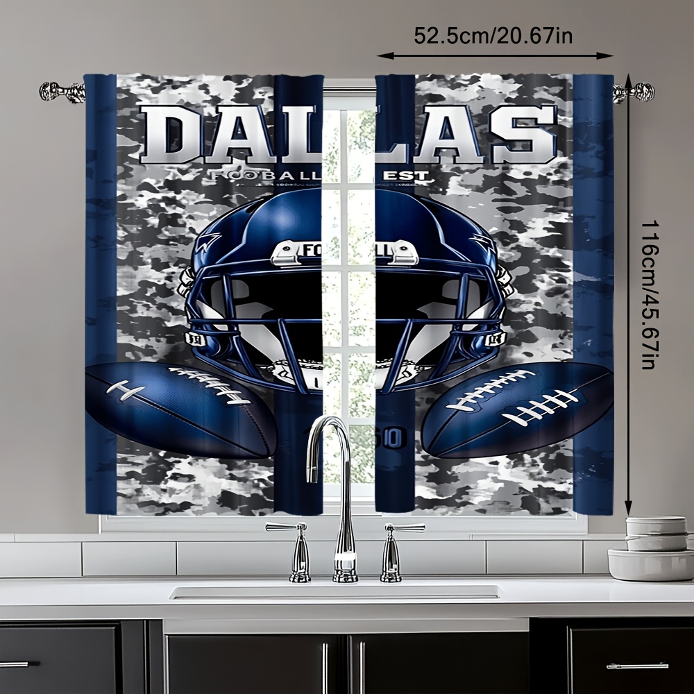 Dallas Football Door Curtains  - огляд і ціна Home Decor Dallas