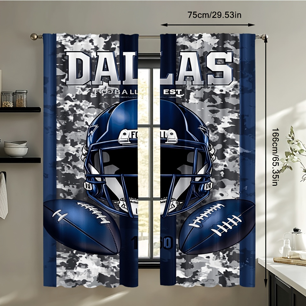 Dallas Football Door Curtains  - огляд і ціна Home Decor Dallas