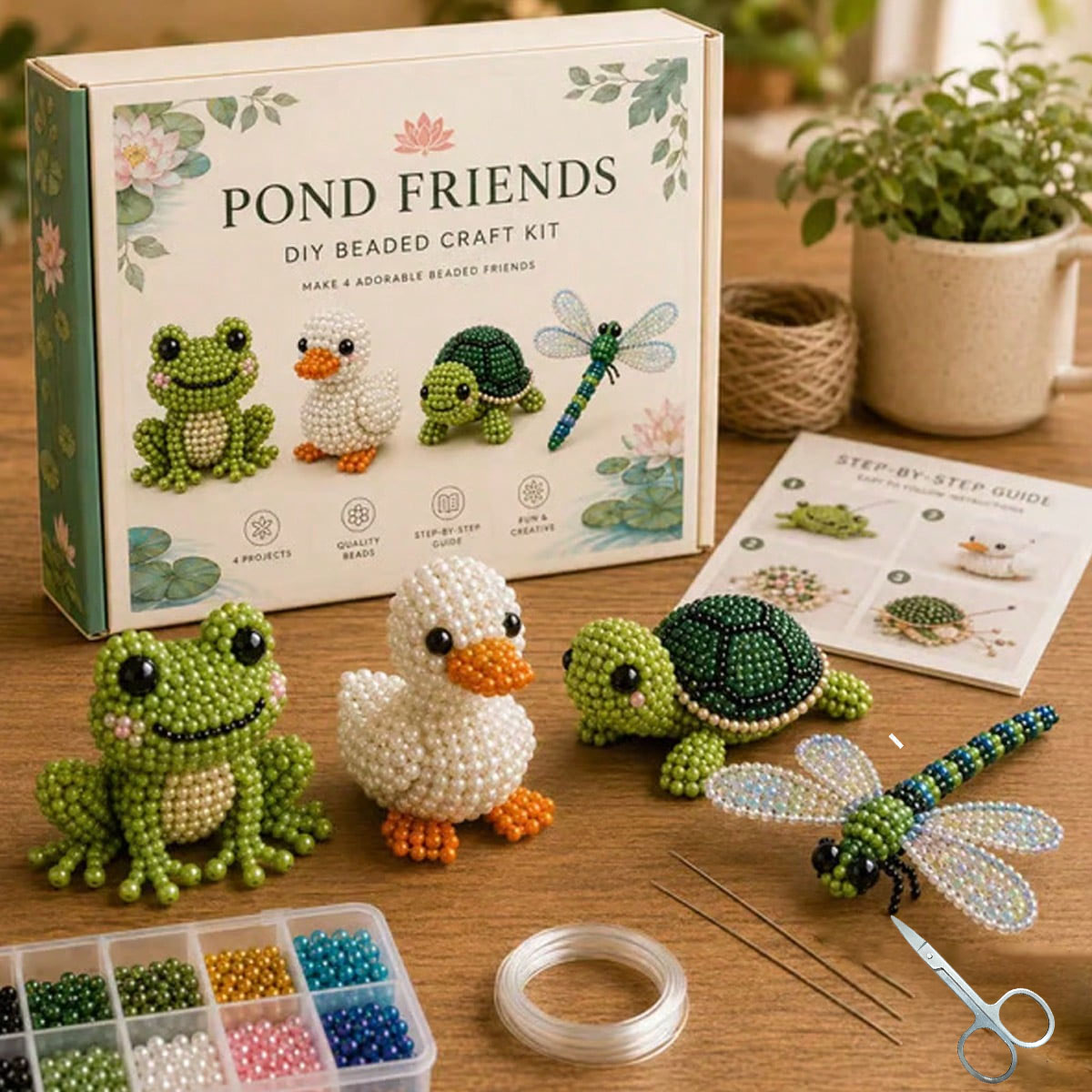 Mini 3D Beaded Animal DIY Kit, - огляд і ціна Home Decor Etsy
