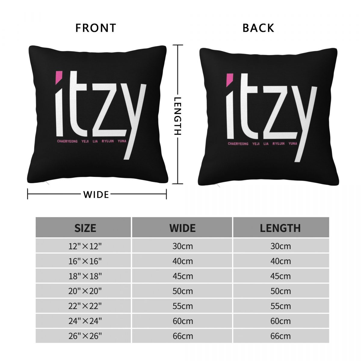 Itzy Band Dalla Dalla Square P - огляд і ціна Home Decor Dallas