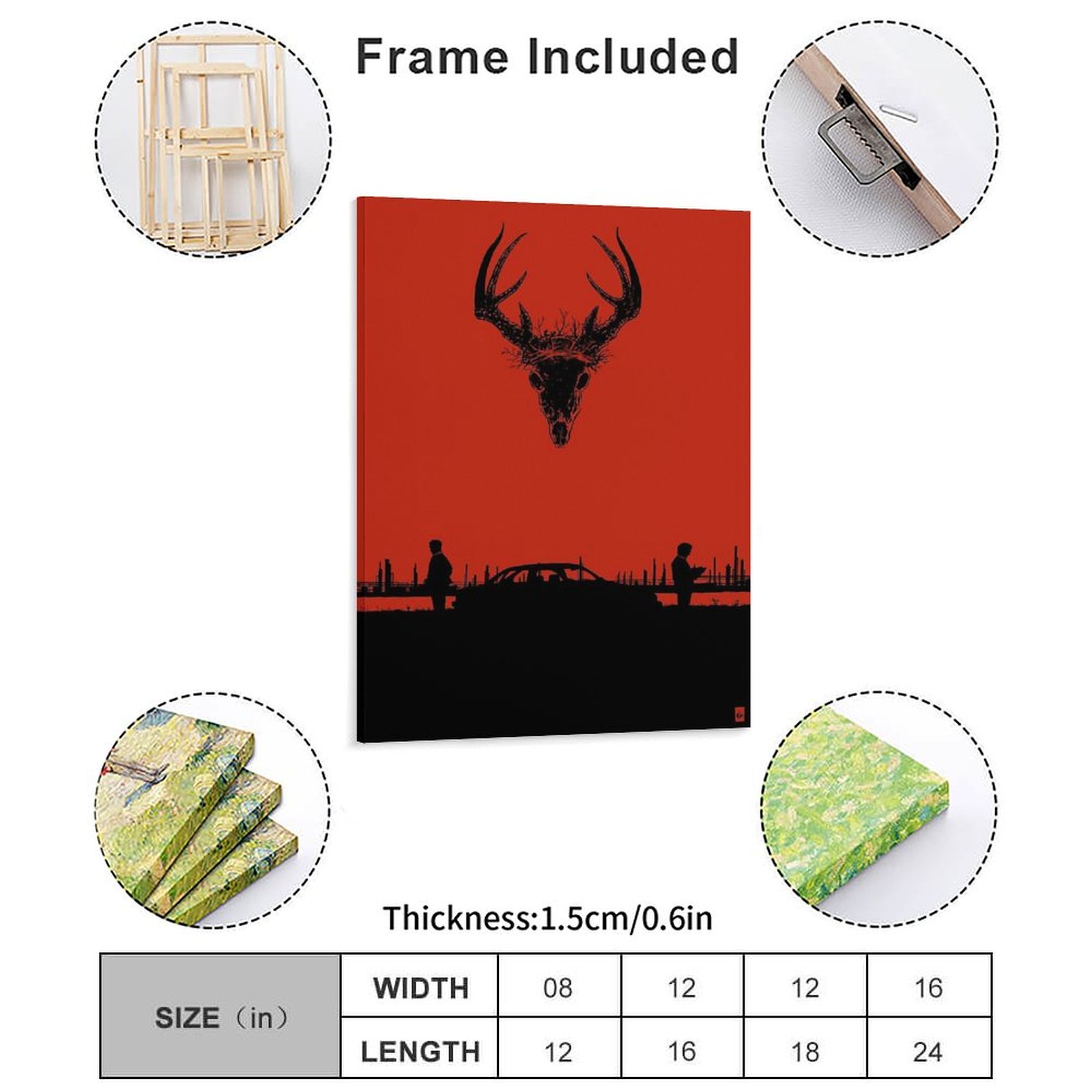 True Detective Poster Canvas P - огляд і ціна Home Decor Mirror