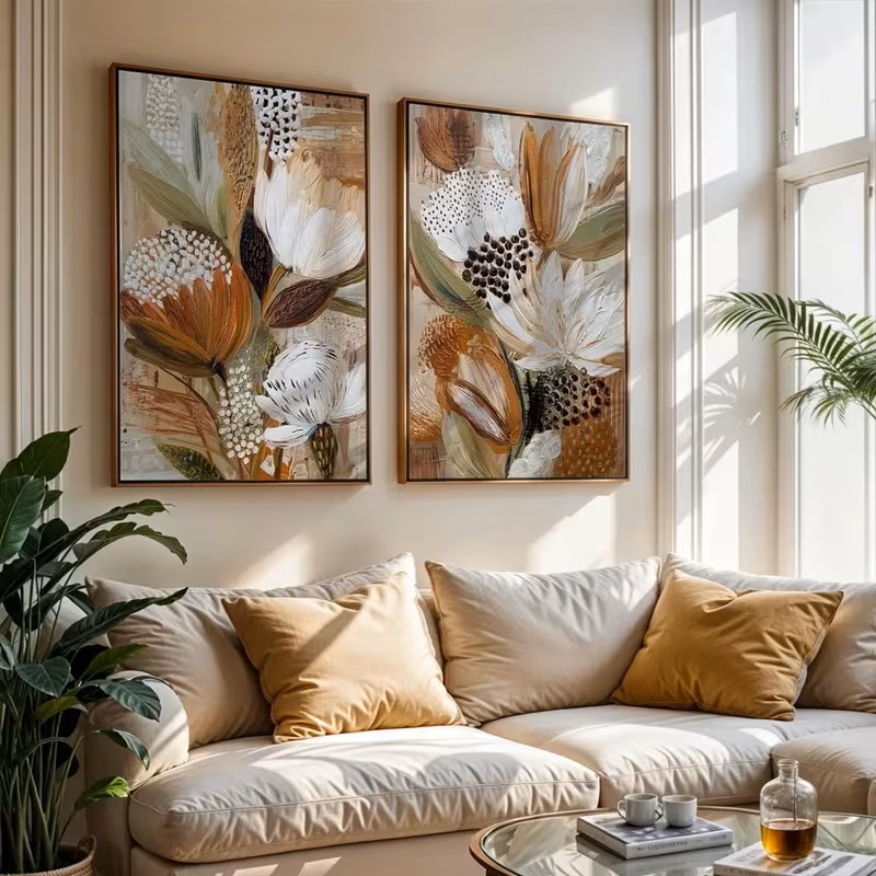Retro 2pcs Posters Bohemian St - огляд і ціна Home Decor Minimalist Style