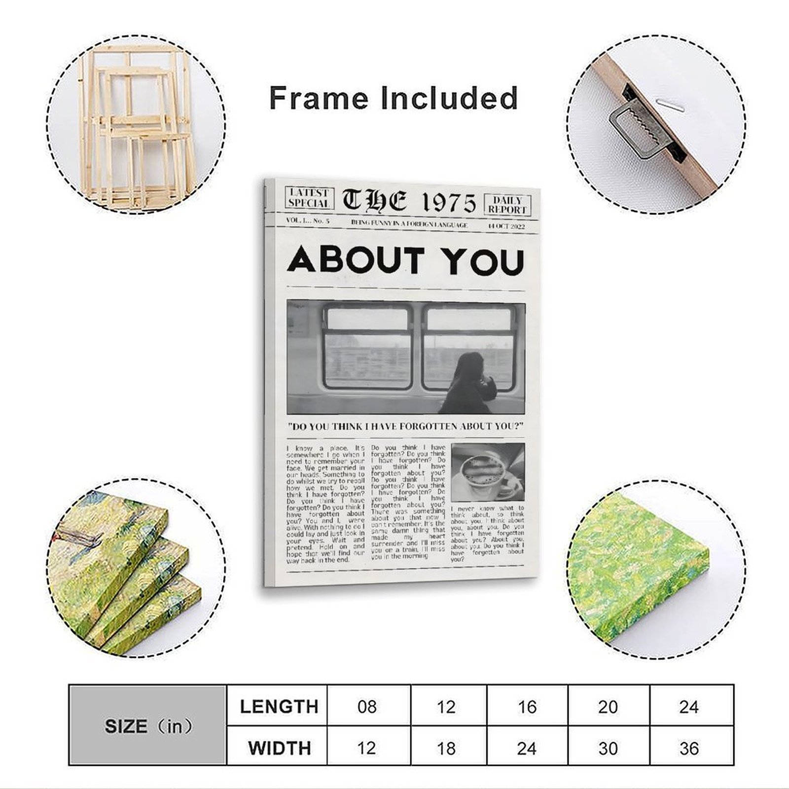 The 1975 About You Poster Musi - огляд і ціна Home Decor Mirror